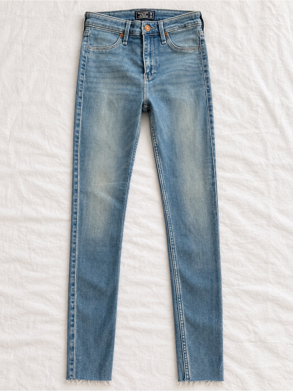 Abercrombie & Fitch Light Wash Skinny Jean Leggings Long